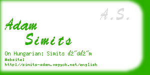 adam simits business card